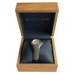 Daniel Mink Diamond Stainless Steel Bracelet Watch Swiss Luxury Classic Academia